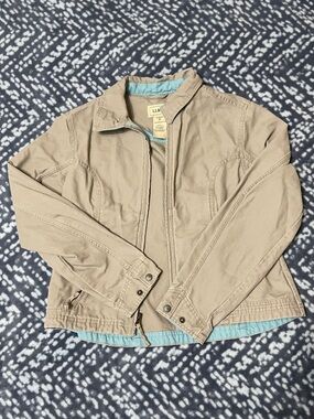 LL Bean Jacket with Light Blue Lining